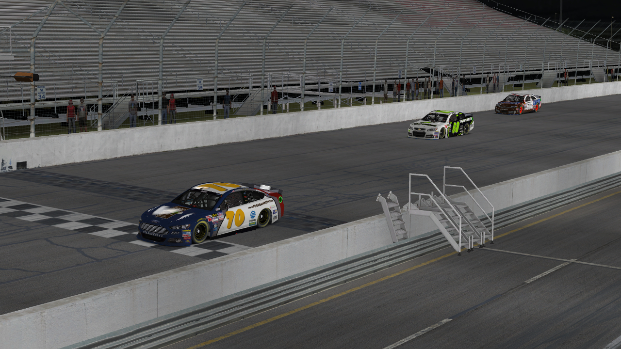 Taking the checkered flag at Gateway!