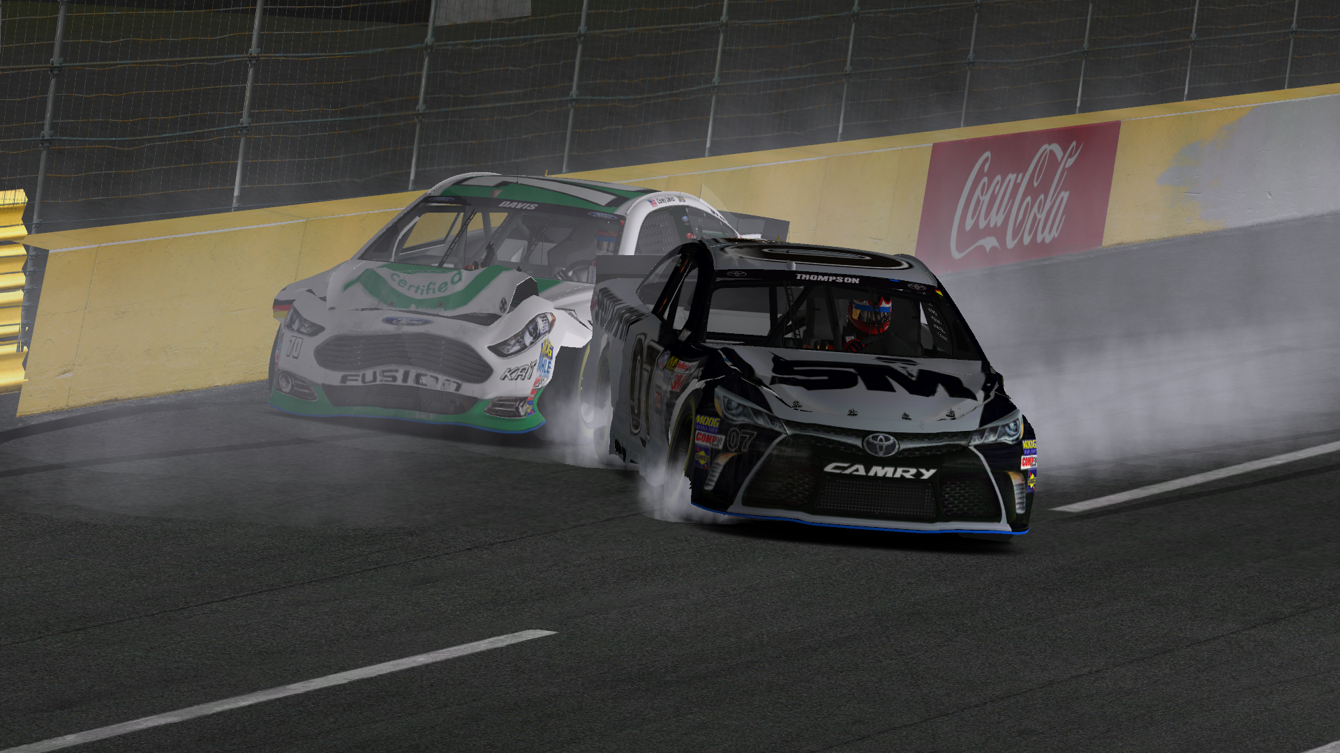 Wrecked at Charlotte to end the season. Should I blame the green paint scheme?